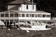 Ida Lewis Light Situated Above Ida lewis Yacht Club BW2